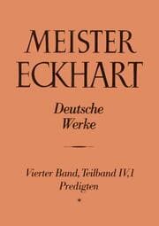 Cover von Meister Eckhart.Deutsche Werke Band 4,1: Predigten