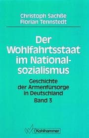 Cover von Geschichte der Armenfürsorge in Deutschland