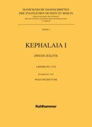 Cover von Manichäische Handschriften, Bd. 1: Kephalaia I, 2. Hälfte, 17.+ 18.Lfg. mit Einbanddecke
