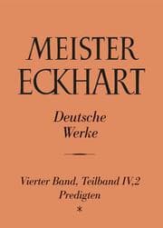 Cover von Meister Eckhart. Deutsche Werke Band 4,2: Predigten