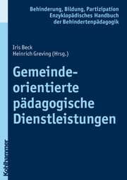 Cover von Gemeindeorientierte pädagogische Dienstleistungen