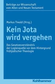 Cover von Kein Jota wird vergehen