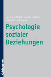 Cover von Psychologie sozialer Beziehungen