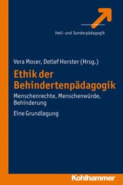 Cover von Ethik der Behindertenpädagogik
