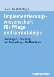 Cover von Implementierungswissenschaft für Pflege und Gerontologie