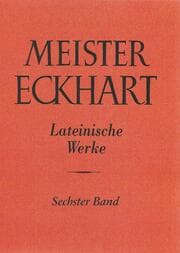 Cover von Meister Eckhart. Lateinische Werke Band 6