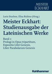 Cover von Meister Eckhart: Studienausgabe der Lateinischen Werke