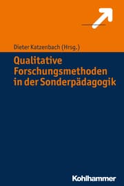 Cover von Qualitative Forschungsmethoden in der Sonderpädagogik
