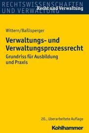 Cover von Verwaltungs- und Verwaltungsprozessrecht