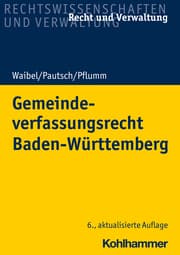 Cover von Gemeindeverfassungsrecht Baden-Württemberg