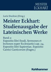 Cover von Meister Eckhart: Studienausgabe der Lateinischen Werke
