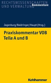 Cover von Praxiskommentar VOB - Teile A und B