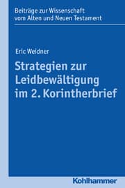 Cover von Strategien zur Leidbewältigung im 2. Korintherbrief