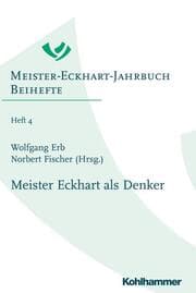 Cover von Meister Eckhart als Denker