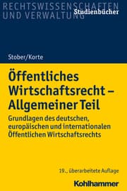 Cover von Öffentliches Wirtschaftsrecht - Allgemeiner Teil