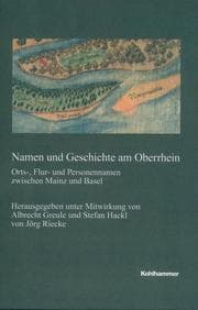 Cover von Namen und Geschichte am Oberrhein
