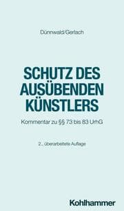 Cover von Schutz des ausübenden Künstlers