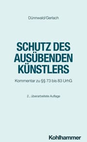 Cover von Schutz des ausübenden Künstlers