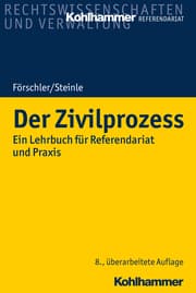 Cover von Der Zivilprozess