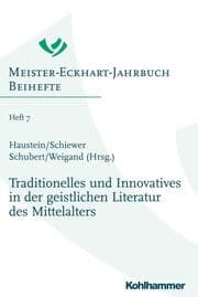 Cover von Traditionelles und Innovatives in der geistlichen Literatur des Mittelalters