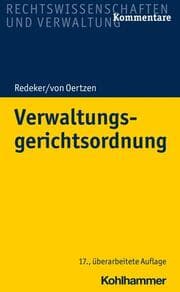Cover von Verwaltungsgerichtsordnung