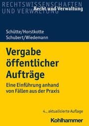Cover von Vergabe öffentlicher Aufträge