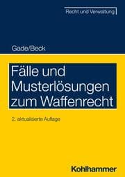 Cover von Fälle und Musterlösungen zum Waffenrecht
