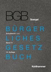 Cover von Kommentar zum Bürgerlichen Gesetzbuch mit Einführungsgesetz und Nebengesetzen (BGB) (Soergel)
