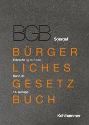 Cover von Kommentar zum Bürgerlichen Gesetzbuch mit Einführungsgesetz und Nebengesetzen (BGB) (Soergel)