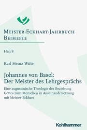 Cover von Johannes von Basel: Der Meister des Lehrgesprächs