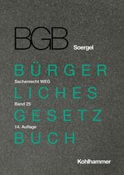 Cover von Kommentar zum Bürgerlichen Gesetzbuch mit Einführungsgesetz und Nebengesetzen (BGB) (Soergel)