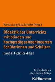 Cover von Didaktik des Unterrichts mit blinden und hochgradig sehbehinderten Schülerinnen und Schülern 2