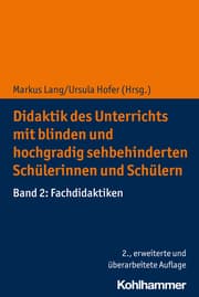Cover von Didaktik des Unterrichts mit blinden und hochgradig sehbehinderten Schülerinnen und Schülern