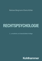 Cover von Rechtspsychologie