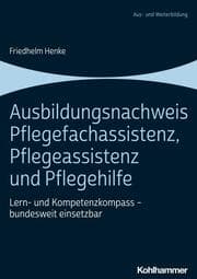 Cover von Ausbildungsnachweis Pflegefachassistenz, Pflegeassistenz und Pflegehilfe