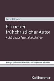 Cover von Ein neuer frühchristlicher Autor