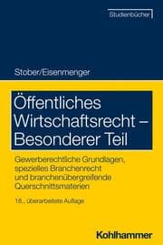 Cover von Öffentliches Wirtschaftsrecht - Besonderer Teil