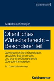 Cover von Öffentliches Wirtschaftsrecht - Besonderer Teil