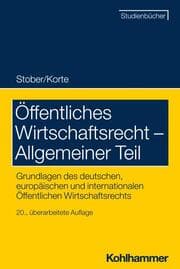 Cover von Öffentliches Wirtschaftsrecht - Allgemeiner Teil