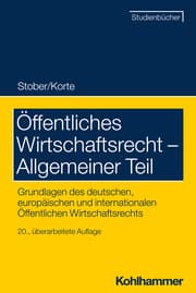 Cover von Öffentliches Wirtschaftsrecht - Allgemeiner Teil