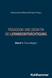 Cover von Pädagogik und Didaktik bei Lernbeeinträchtigung