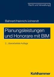 Cover von Planungsleistungen und Honorare mit BIM