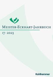 Cover von Meister-Eckhart-Jahrbuch