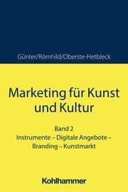 Cover von Marketing für Kunst und Kultur