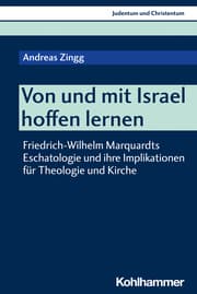 Cover von Von und mit Israel hoffen lernen