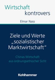 Cover von Ziele und Werte 'sozialistischer Marktwirtschaft'