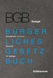 Cover von Kommentar zum Bürgerlichen Gesetzbuch mit Einführungsgesetz und Nebengesetzen (BGB) (Soergel)