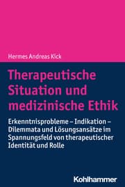 Cover von Therapeutische Situation und medizinische Ethik