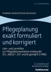 Cover von Pflegeplanung exakt formuliert und korrigiert