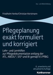 Cover von Pflegeplanung exakt formuliert und korrigiert